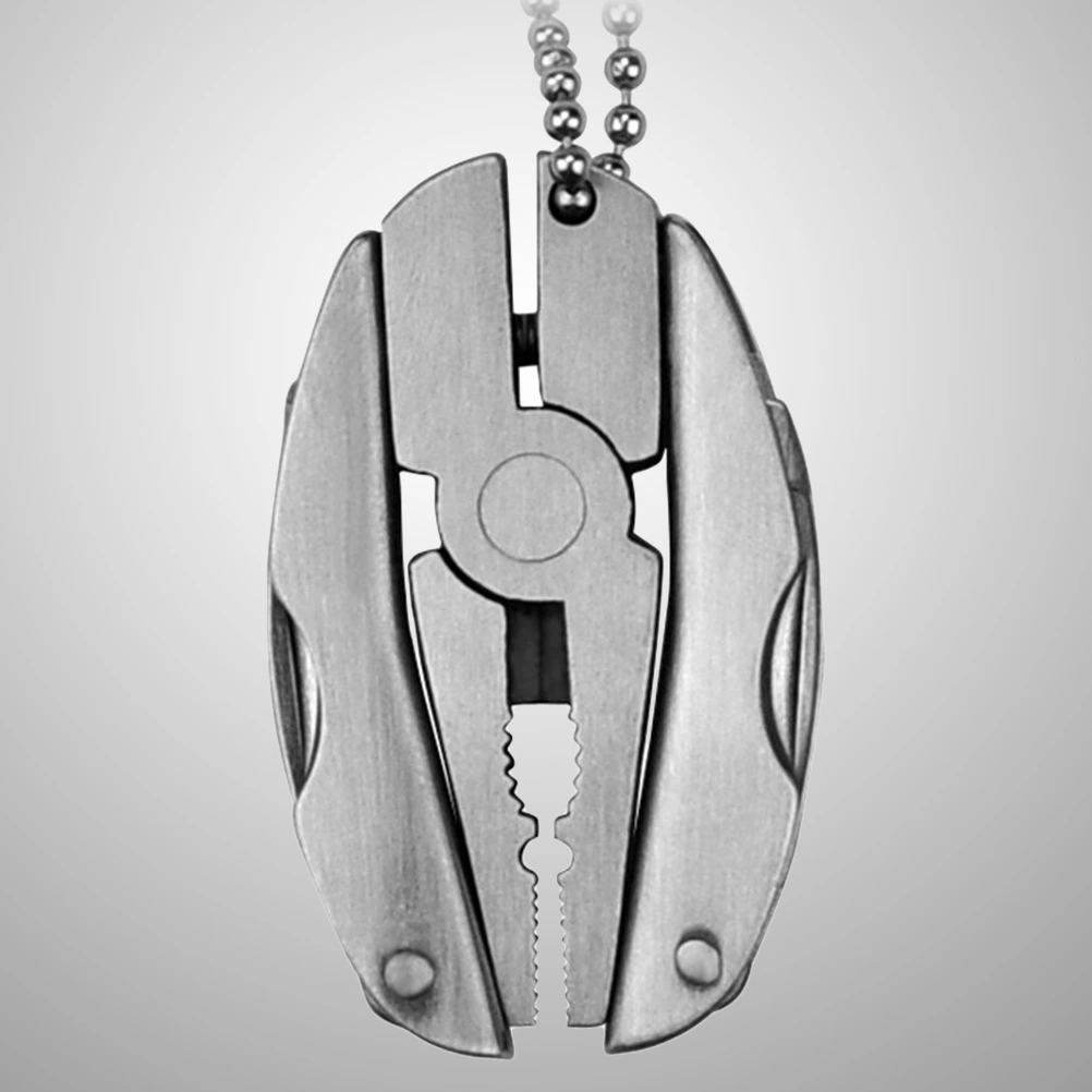 Mini Stainless Steel Multi-tool Pliers Mini Multi-purpose Foldable Pliers(Silver)