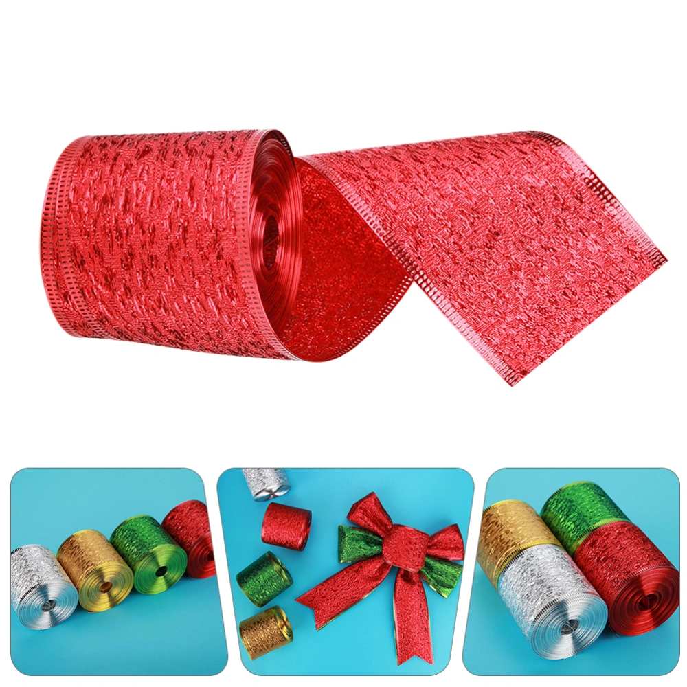 1 Roll Christmas Theme Decorative Ribbon Decorative Gift Packaging Prints Ribbon