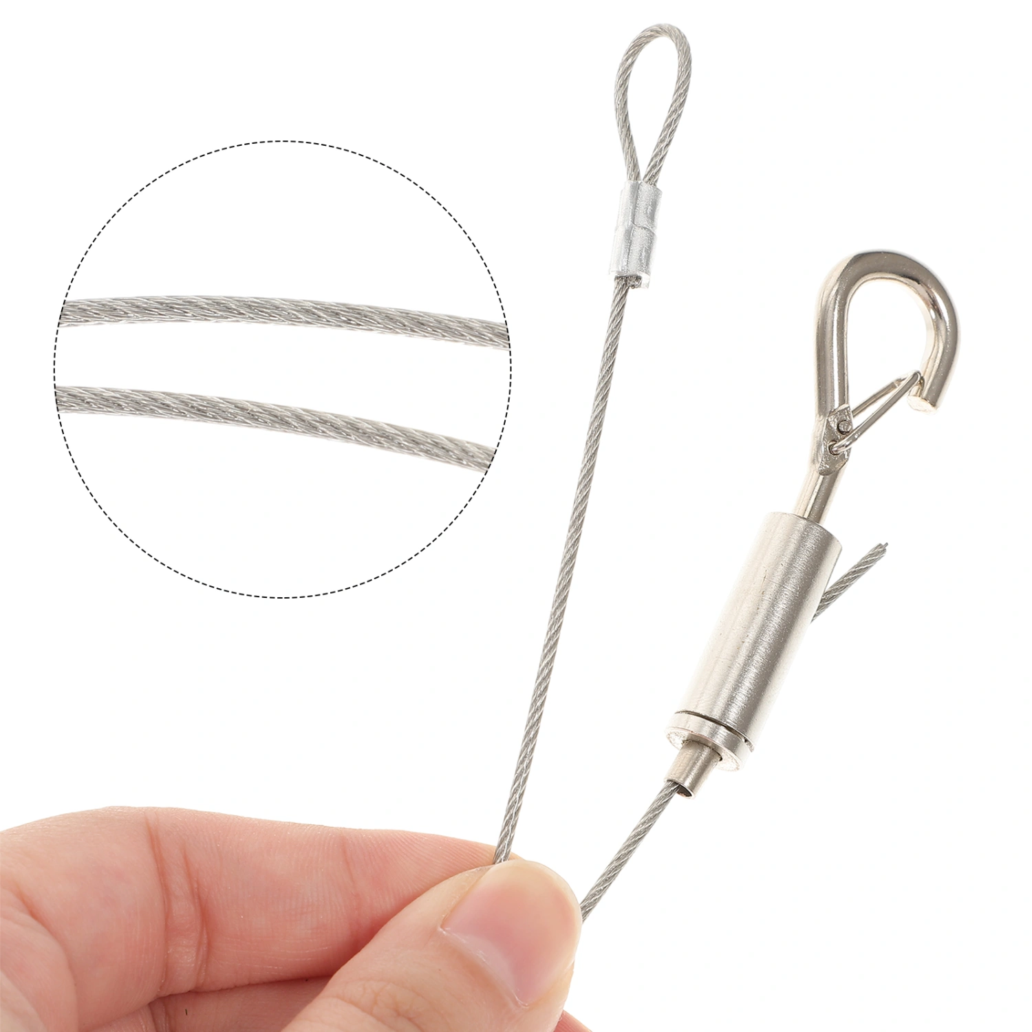 2pcs Picture Hanging Wire 2m Stainless Steel Rope For Flowerpot Light Mirror