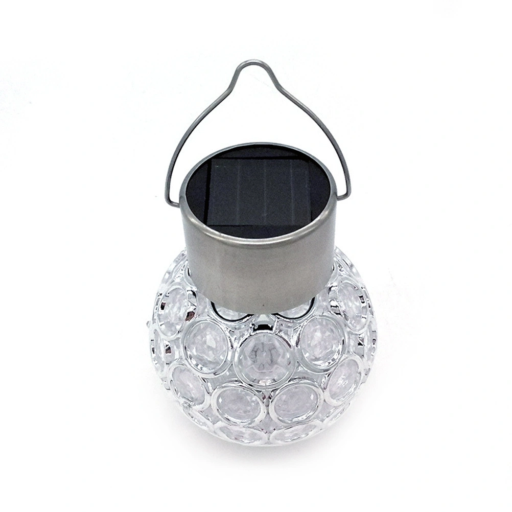 Waterproof Solar Rotatable Outdoor Garden Camping Hanging LED Round Ball Lights (Multicolor)
