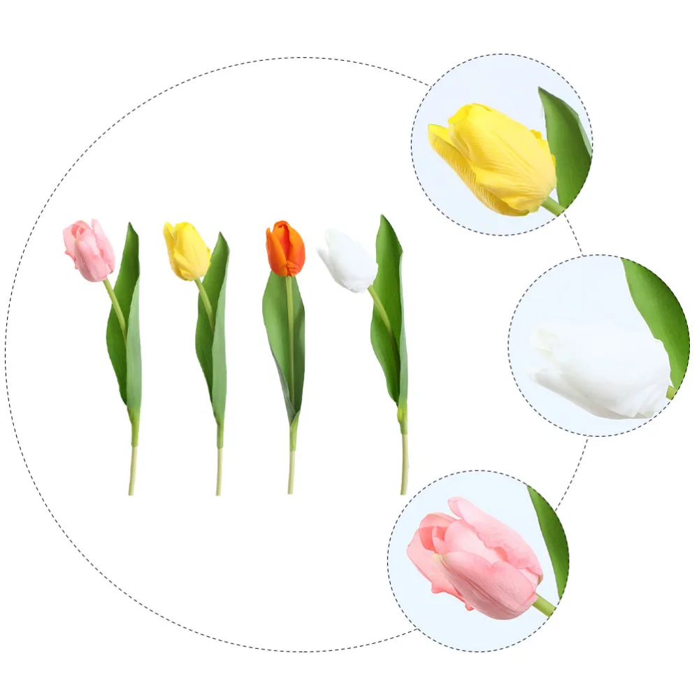 4Pcs Artificial Flower Decor Decorative Flower Simulation Flower Ornament