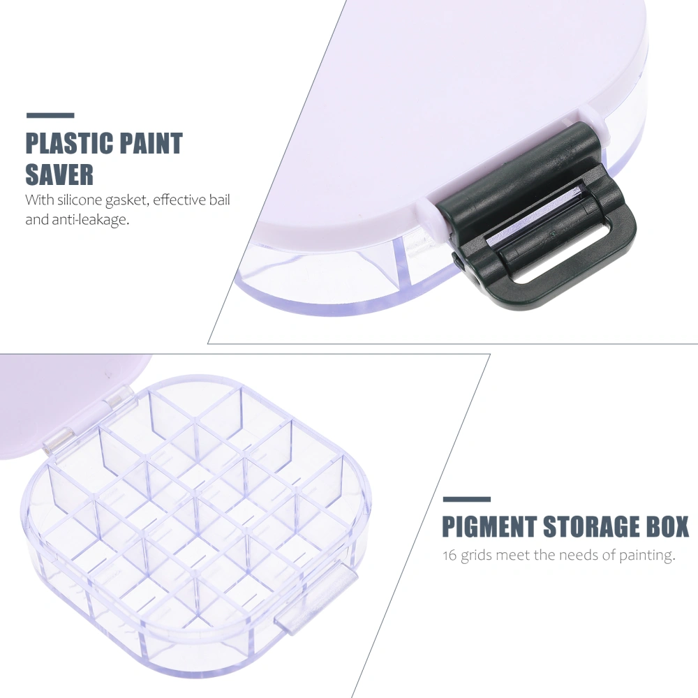 1Pc Plastic Paint Saver Box Pigment Storage Box Painting Color Storage Case