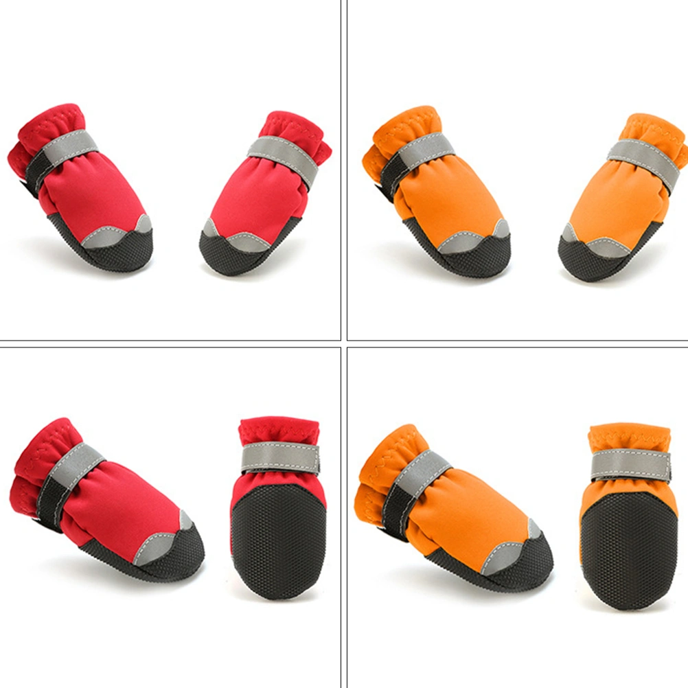 1 Set Dog Boots Winter Dogs Paw Protection Waterproof Anti-Slip Paw Protectors