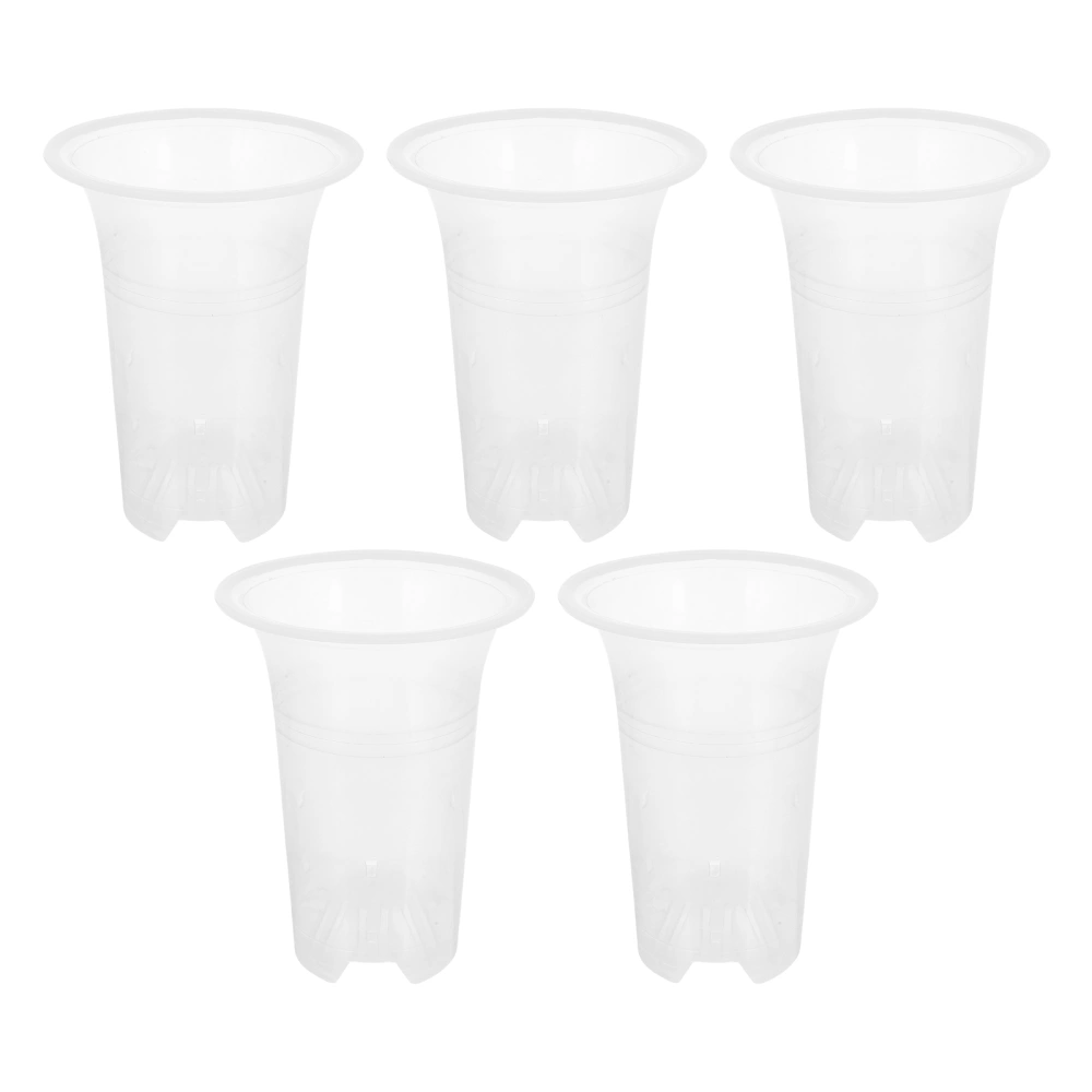 5pcs Orchid Planting Pots Durable Gardening Flowerpots Plastic Planting Pots