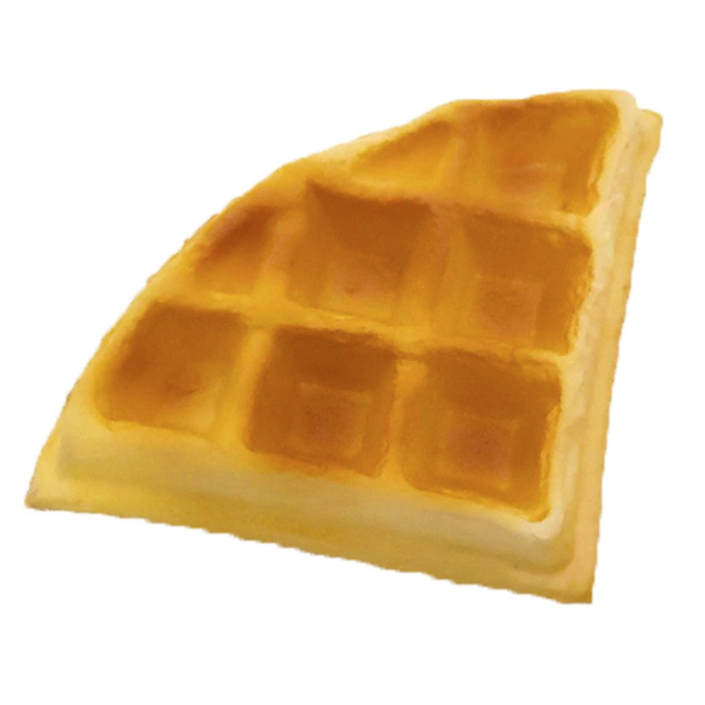 Faux Waffle Model Simulated Waffle Pretend Toy Imitation Waffle Photography Prop