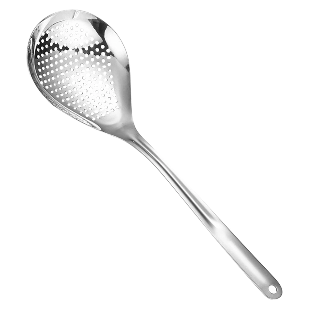 Stainless Steel Colander Durable Frying Slotted Spoon Food Serving Strainer