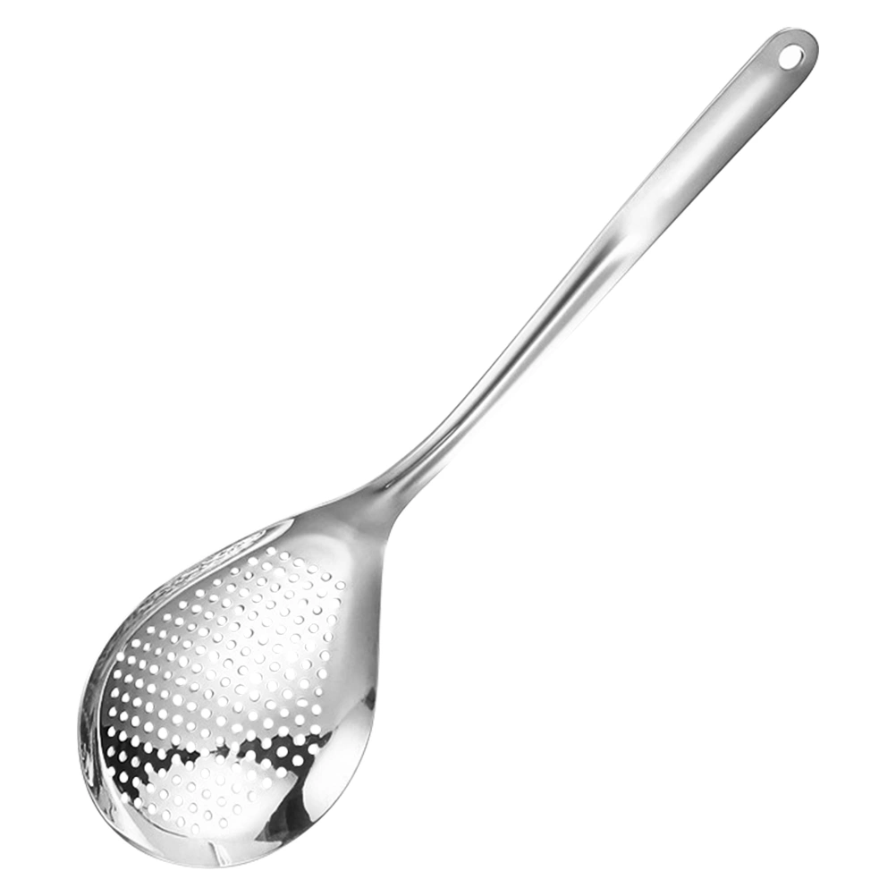 Stainless Steel Colander Durable Frying Slotted Spoon Food Serving Strainer