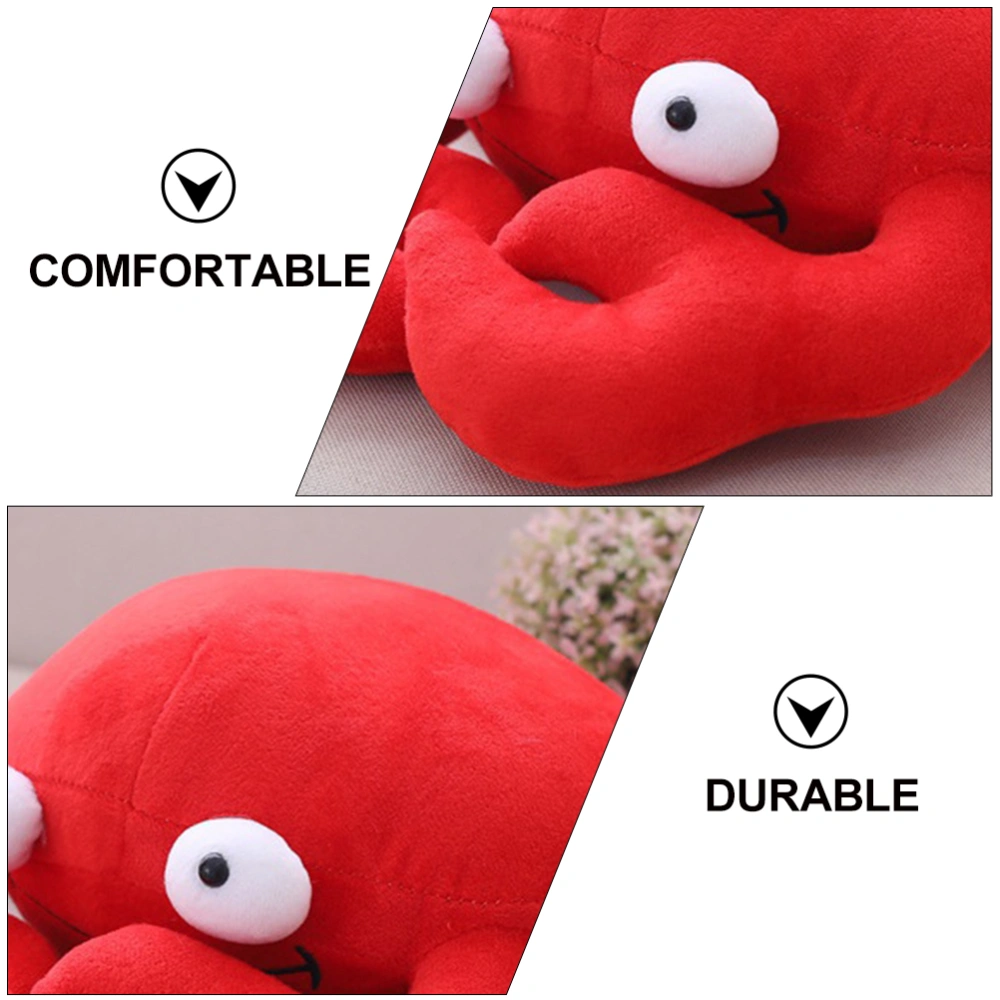 1pc Cartoon Plush Doll Pillow Adorable Stuffed Crab Toy Comfortable Throw Pillow