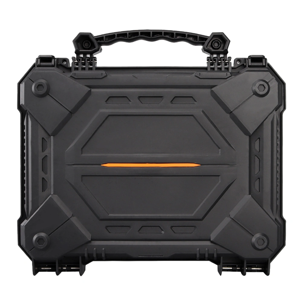 Impact Resistance Tool Box Durable Simple Useful Dustproof Waterproof Safety Box (32cm Black, 12.6 Inch)
