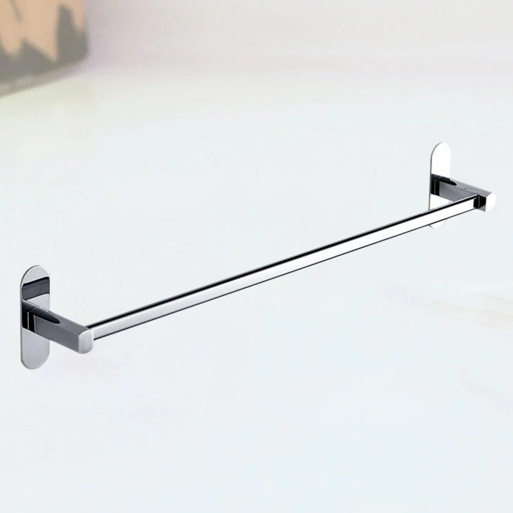 1Pc Stainless Steel Rack Bath Wall Shelf Rack for Bathroom Silver