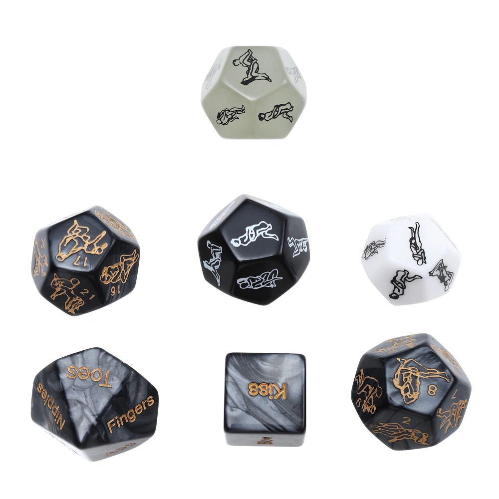 7pcs Sex Indicator Dice Sex Game Action Dice Sex Parts Dice Sex Positions Dice