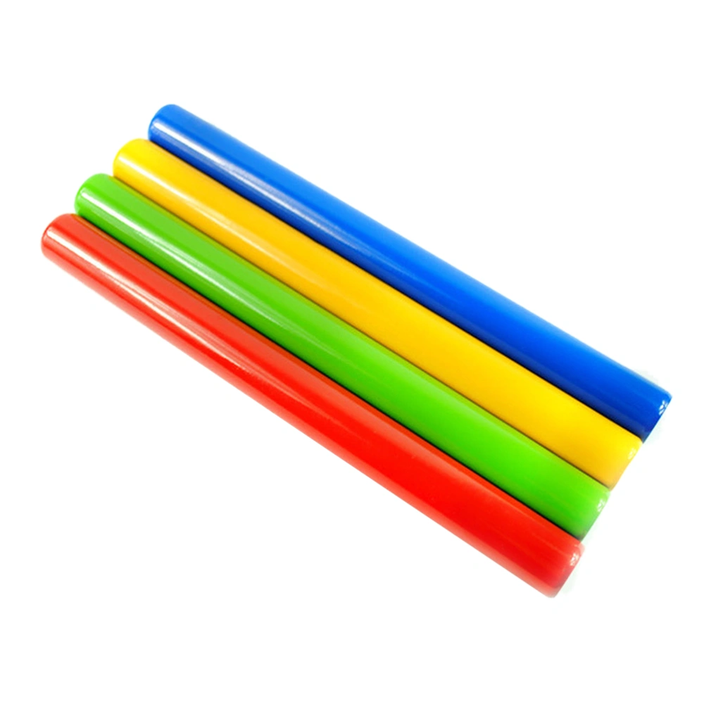 4Pcs Aluminium Alloy Relay Baton Track and Field Events Relay Batons Racing Competition Tools (Random Color)