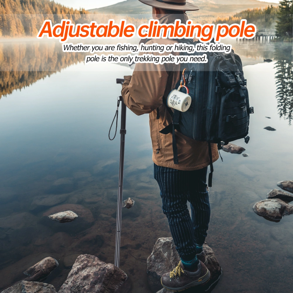 2pcs Trekking Poles Lightweight Alpenstock Retractable Sticks for the Old