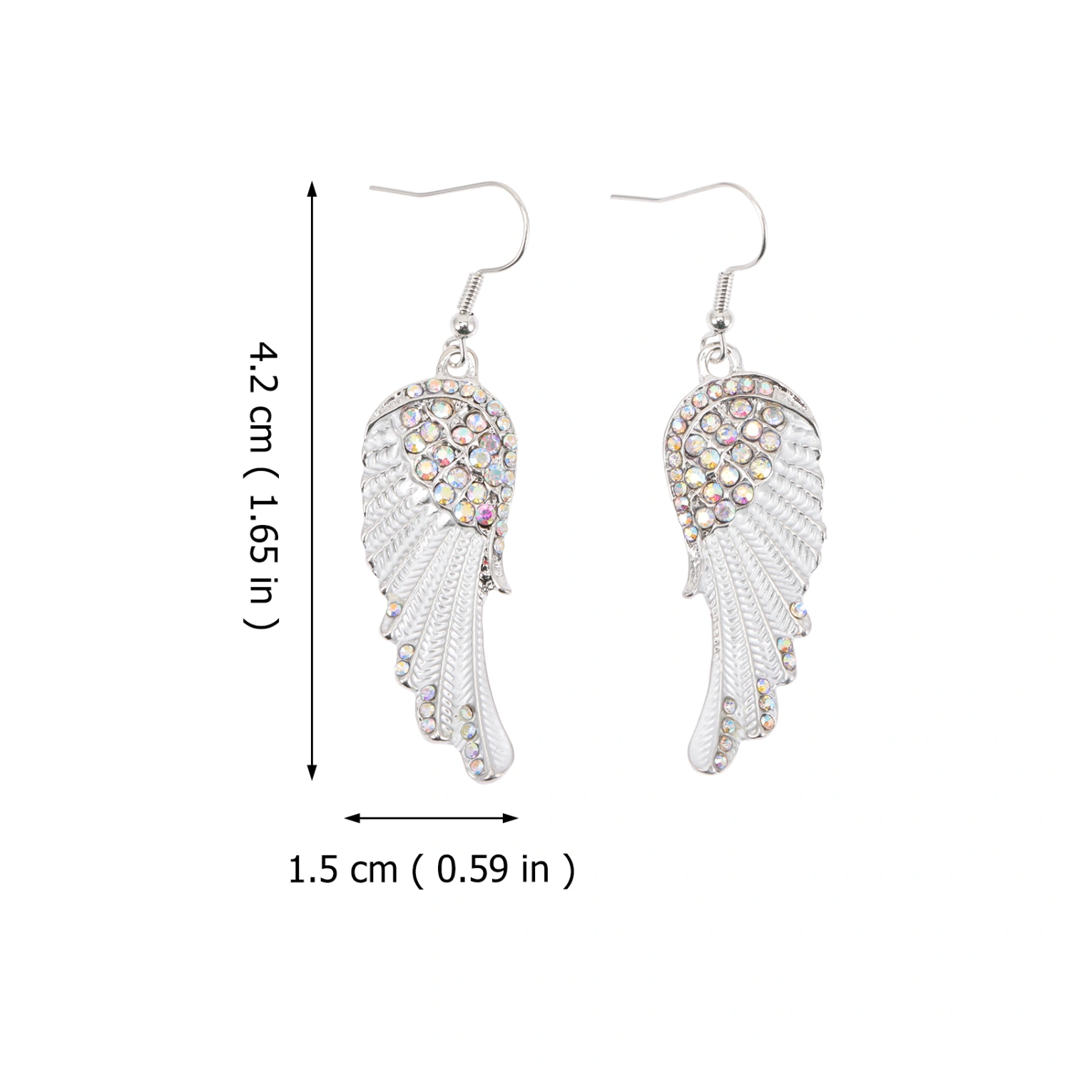 1 Pair Women Angel Wings Dangle Hook Earrings Jewelry Women Wedding Jewelry