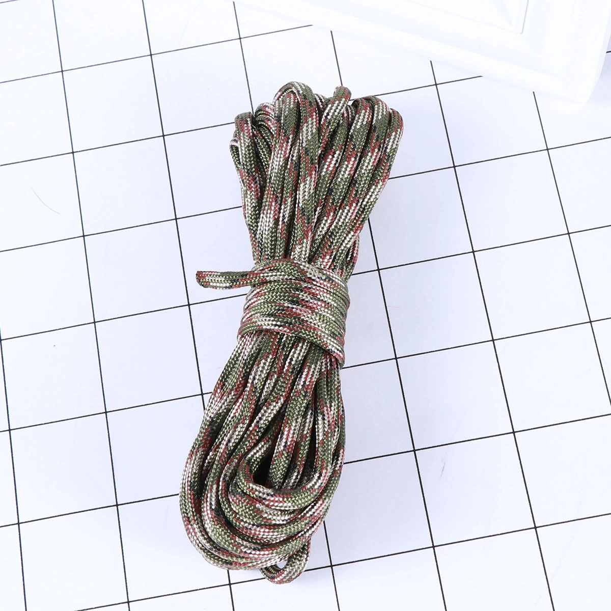 Paracord Survival Paracord Seven Cores Umbrella Rope Crafting Kit Nylon Military Parachute Cord (7 Meters, Camouflage Color)