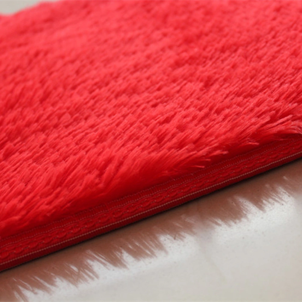 Modern Rugs Living Room Carpet Bedroom Rug for Children Play Solid Home Decorator Floor Mat Carpet 40x60cm (Red)