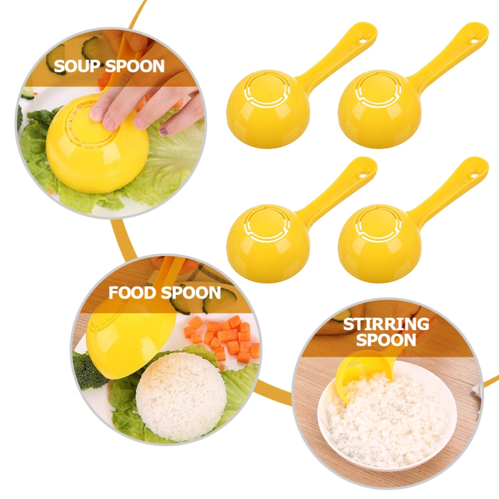 4Pcs Semicircular Rice Spoon Shovel Porridge Spoon Simple Sushi Rice Spoon Molds