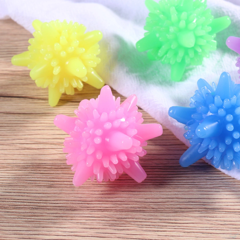 OUNONA 10pcs Solid Colorful Laundry Ball Washing Ball Reusable Washing Machine Balls for Cleaning Clothes (Mixed Colors)