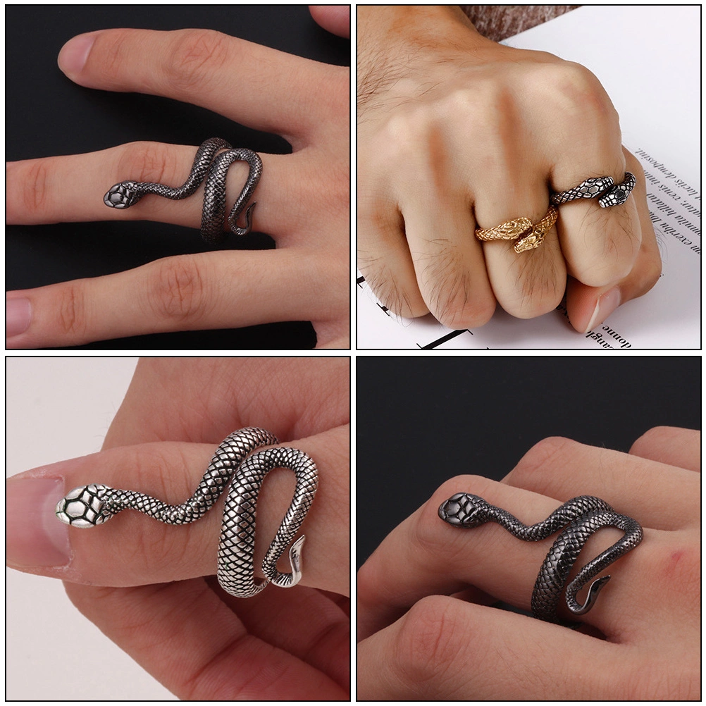 10Pcs Punk Finger Rings Decorative Tail Rings Fashionable Rings (Random Style)