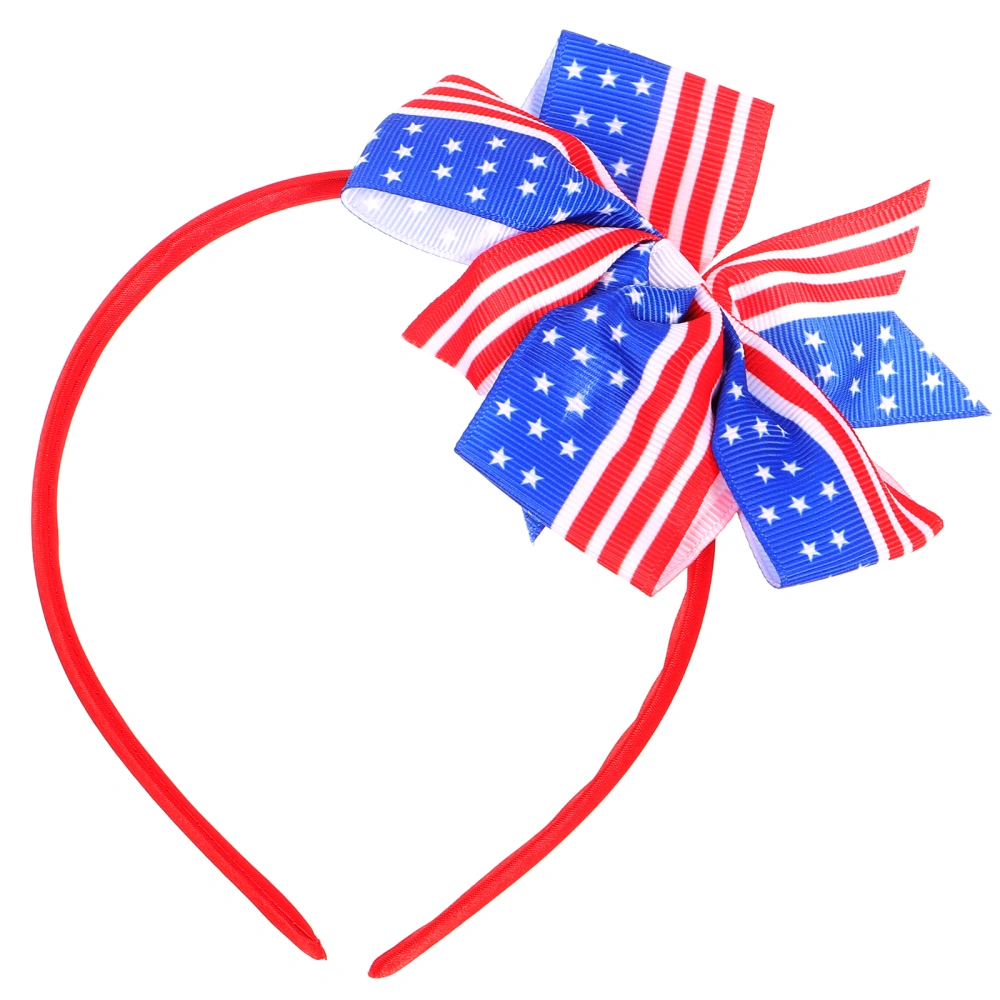 America Flag Hair Clip Kids Baby Girls Bowknot Hairpins for Independence Day 4th of July National Day