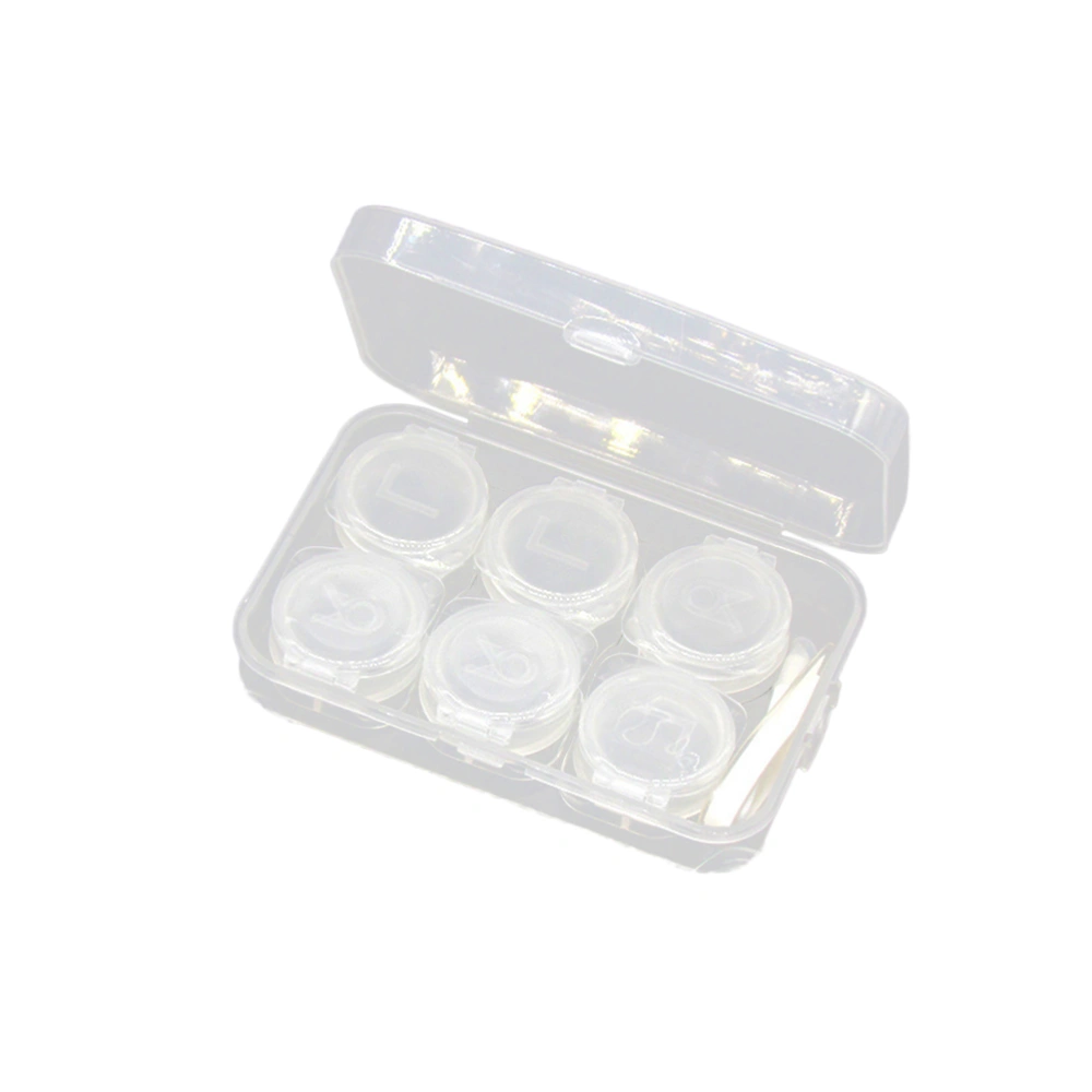 3pcs Lenses Case Holder Transparent Lens Storage Box Container with Tweezers and Suction Stick for Home and Travel