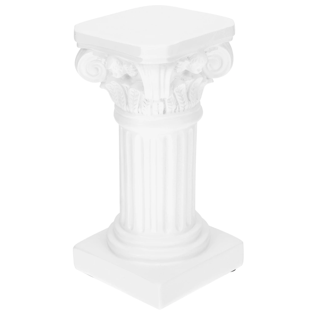 1pc Nordic Resin Candlestick Home Candleholder Adorn Marble Pillar Candleholder