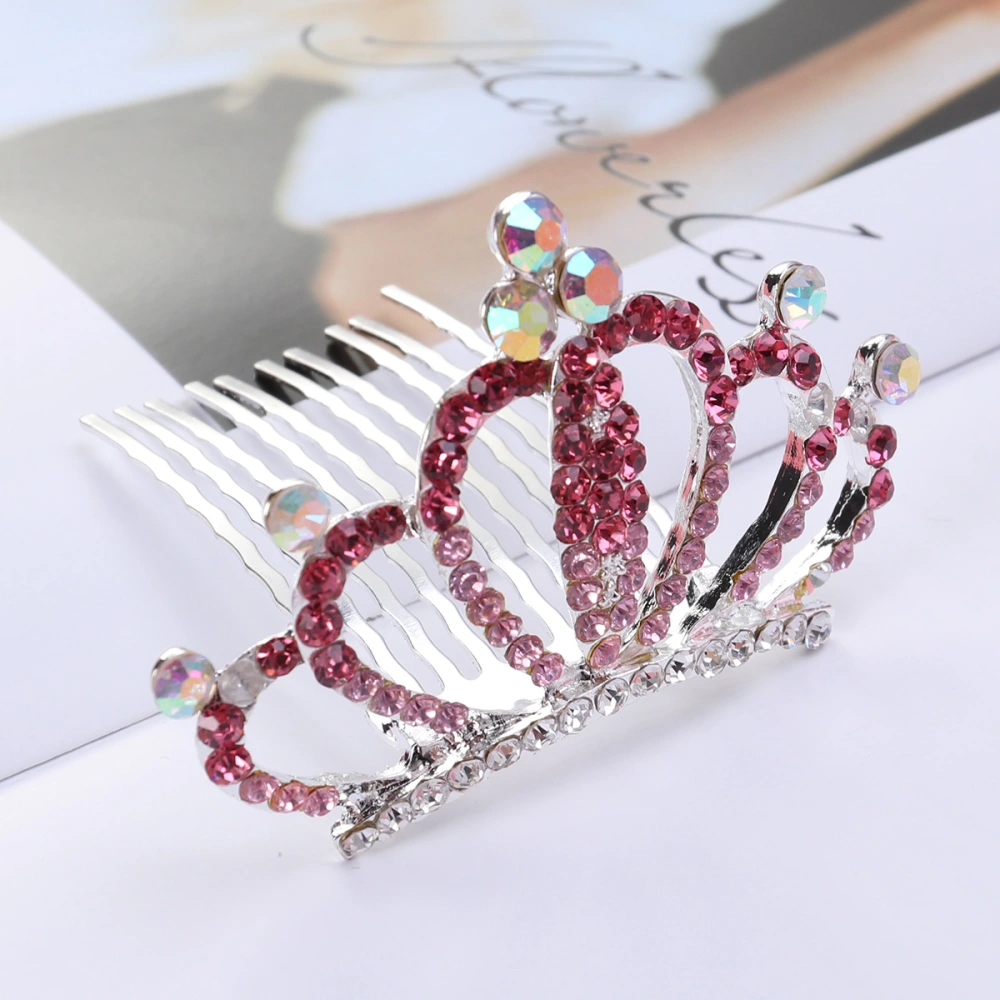 1PC Kids Tiara Colorful Crown Crystal Shiny Girl Headband Hairband Hair Accessories