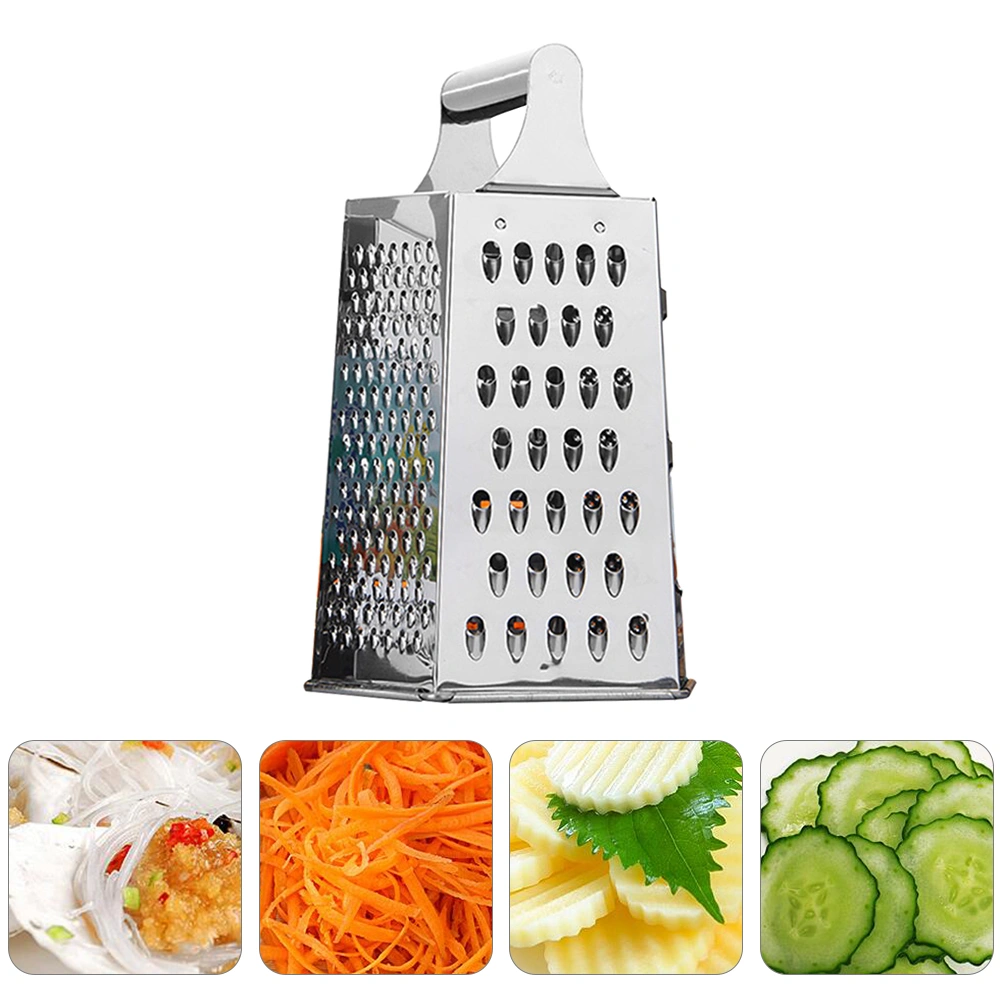 1 Pc Stainless Steel Kitchen Grater Multipurpose 6-Sides Box Grater (Silver)