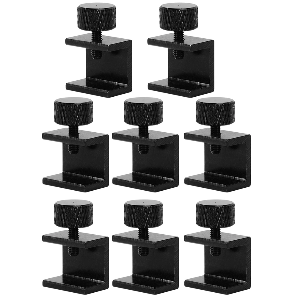 8pcs Hot Bed Glass Clamp Adjustable Glass Panel Fixation Clamp Accessory