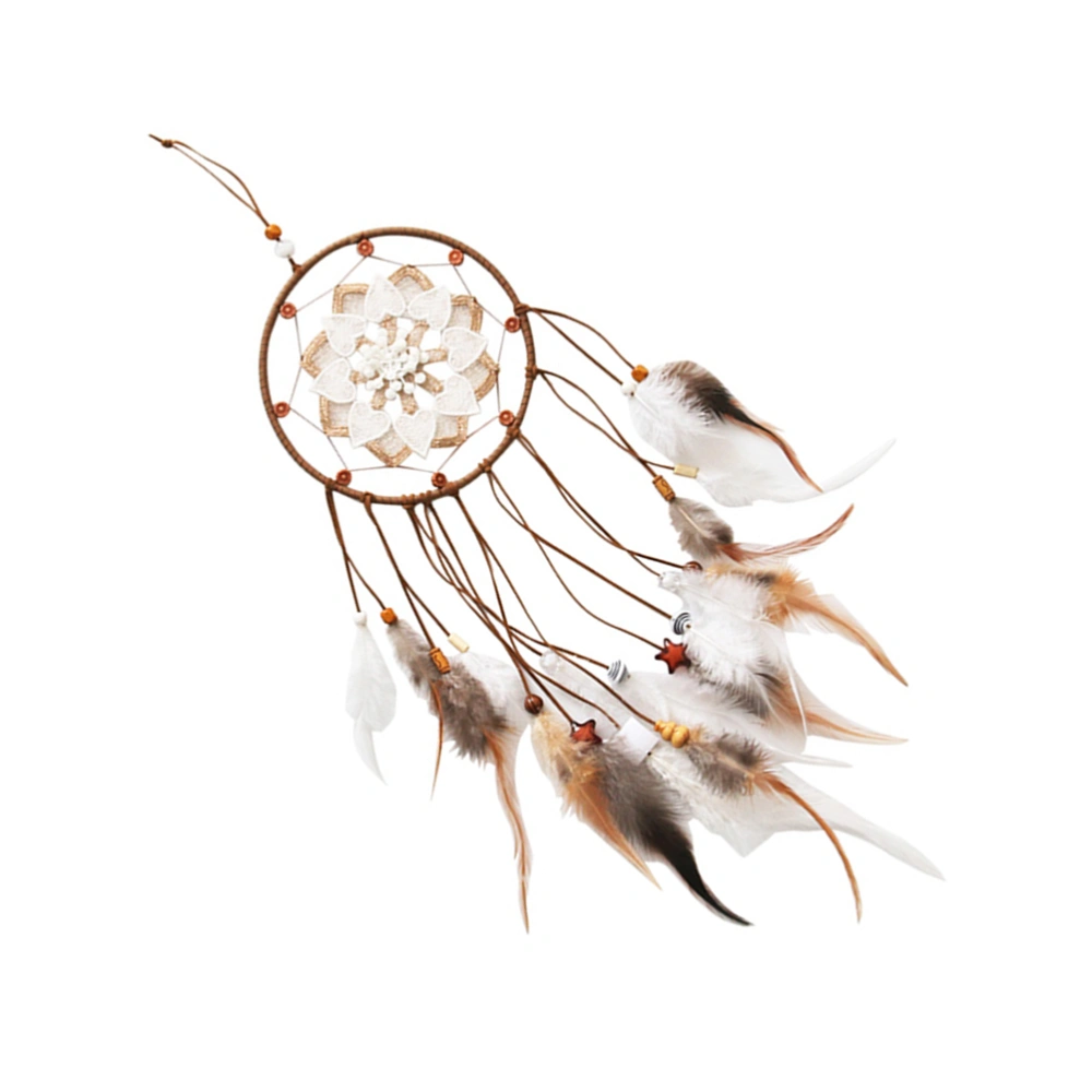 1pc  Dreamcatcher Wall Hanging Decoration Flower Design Dreamcatcher Room Ornament for Home Shop Hotel