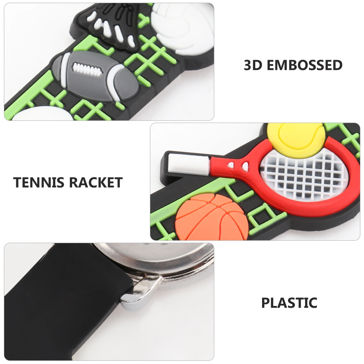 Multifunction Children Quartz Watch 3D Tennis Wrist Watches for Students