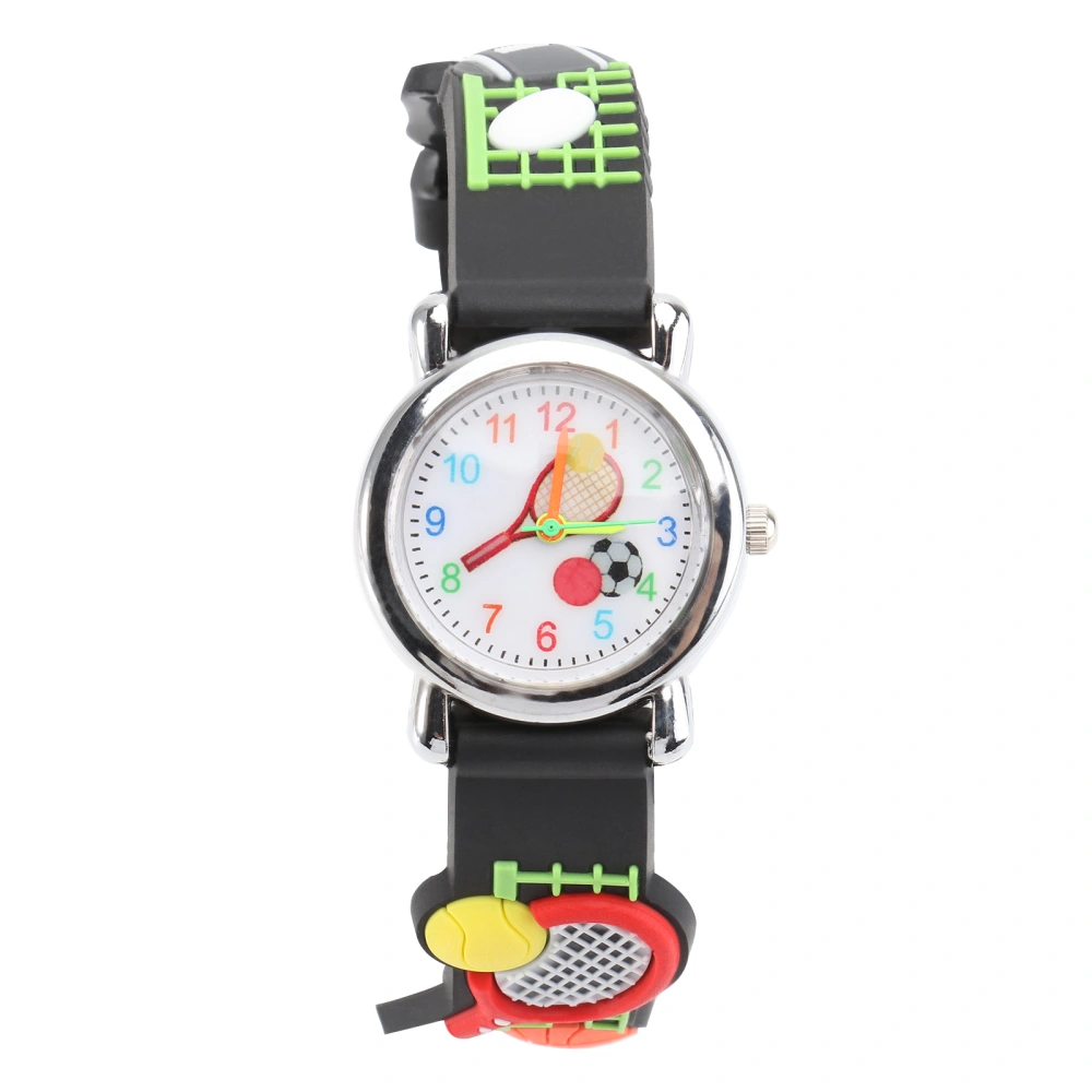 Multifunction Children Quartz Watch 3D Tennis Wrist Watches for Students