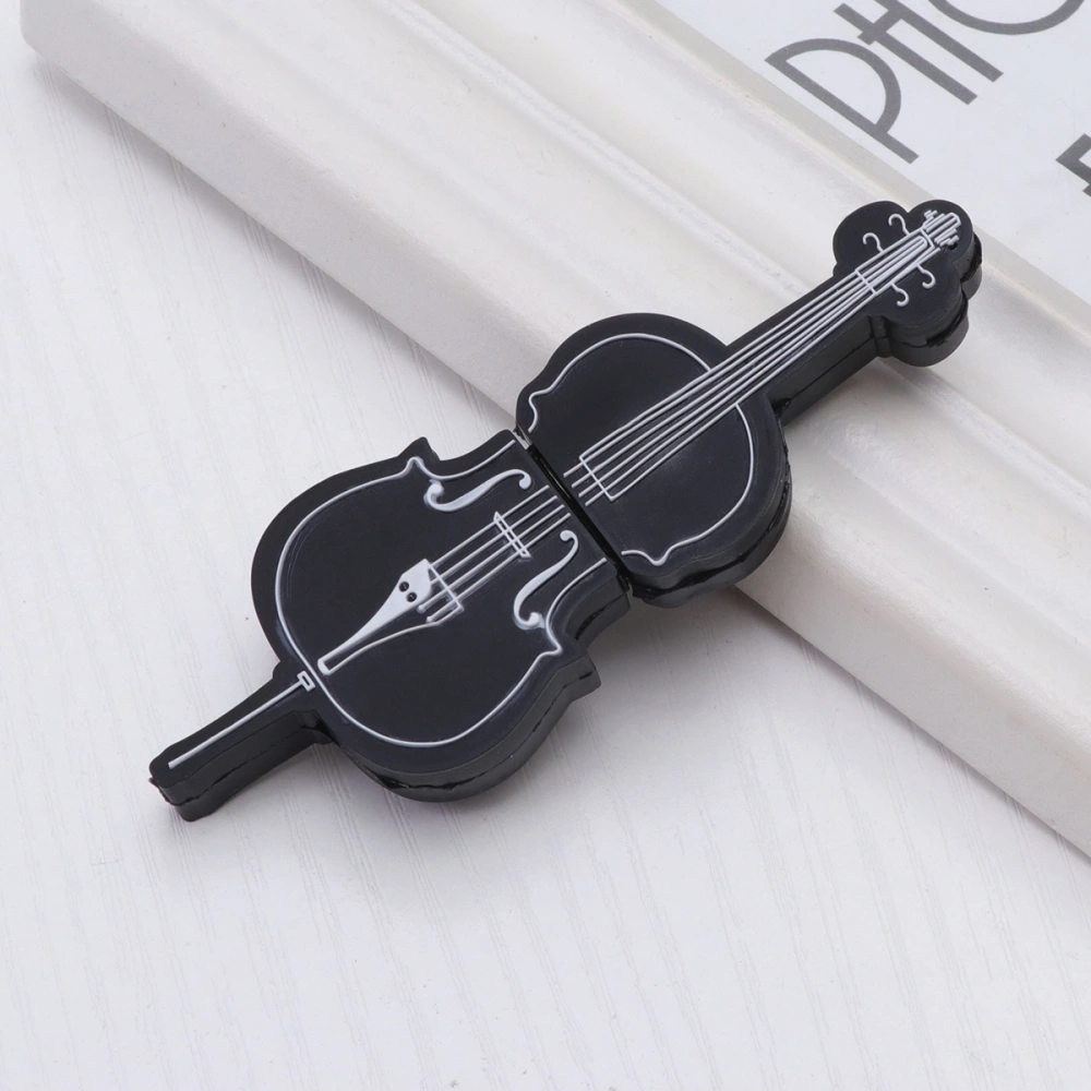 Musical Instrument USB Flash Drive Creative Cello Shape Memory Stick PVC Data Storage Device Gift (8GB)