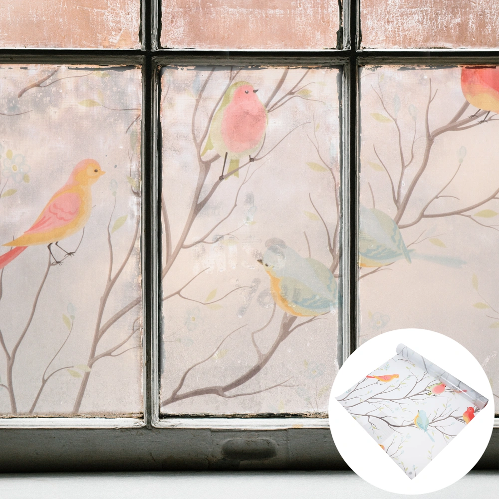 1Pc Static Bird Window Sticker No-Glue Glass Film Home Window Sticker Decor