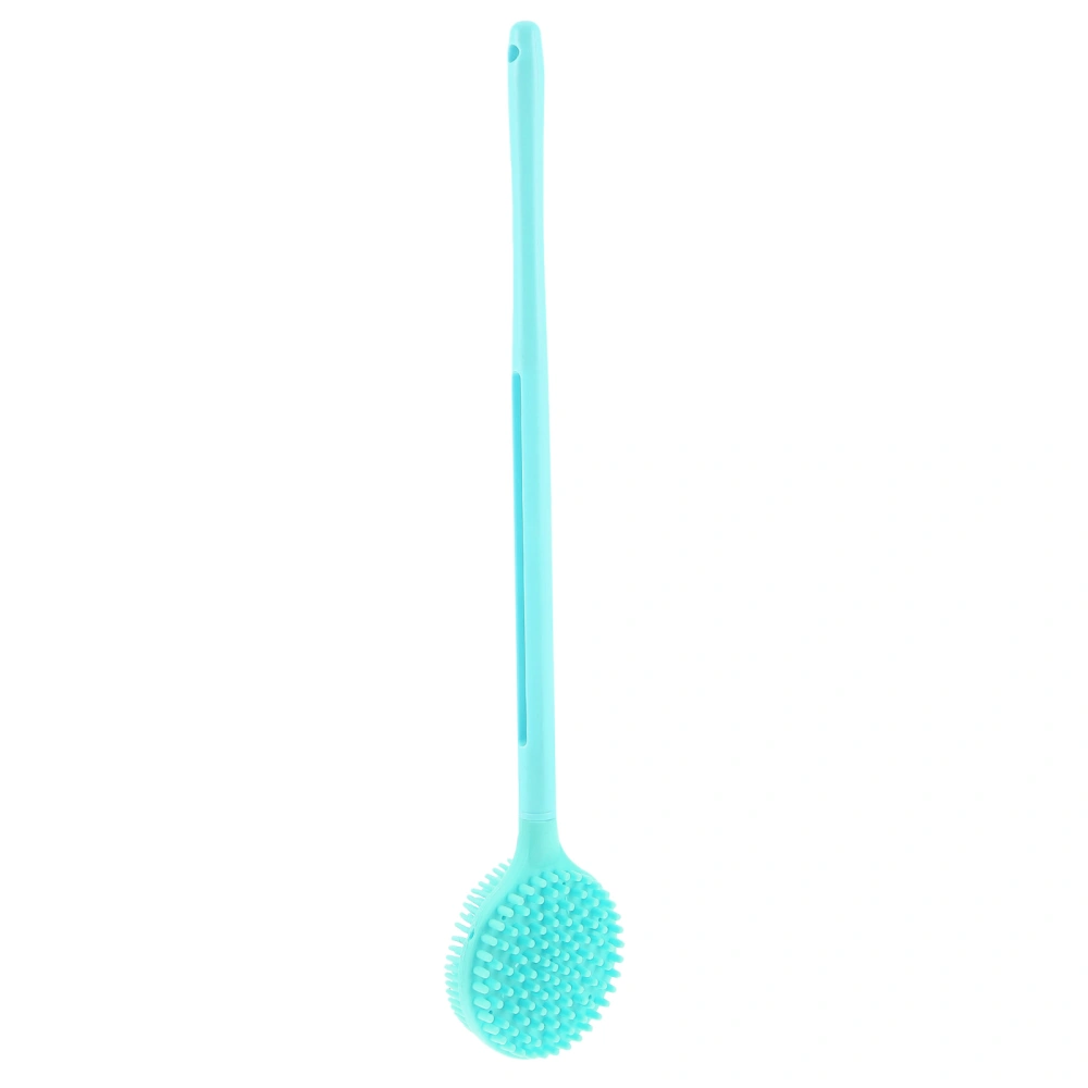 Double-Sided Silicone Body Scrubber Bath Shower Body Brush with Long Handle