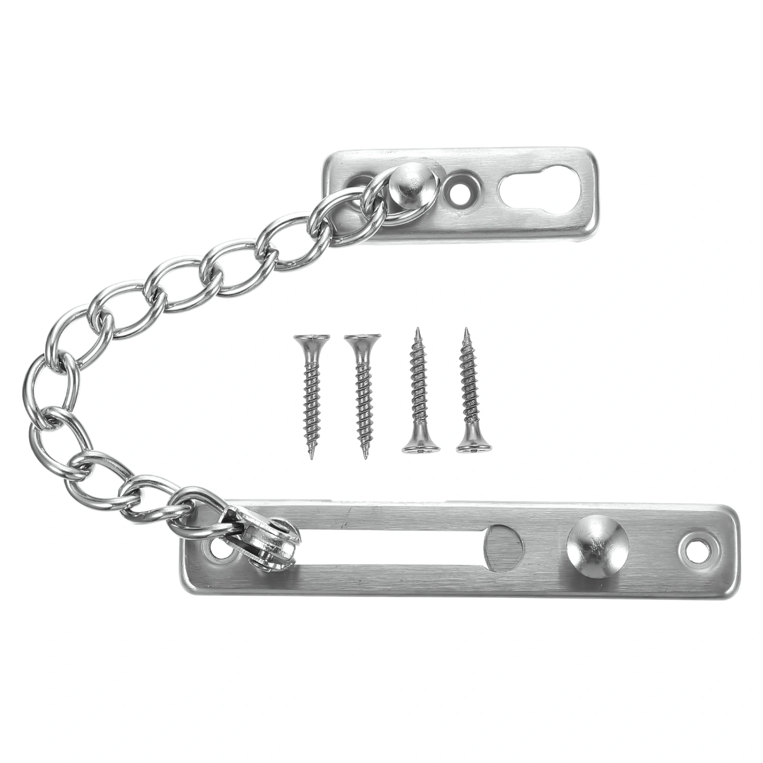 1 Set Door Bolt Hotel Lock Door Chain Lock Stainless Steel Security Chain Guard
