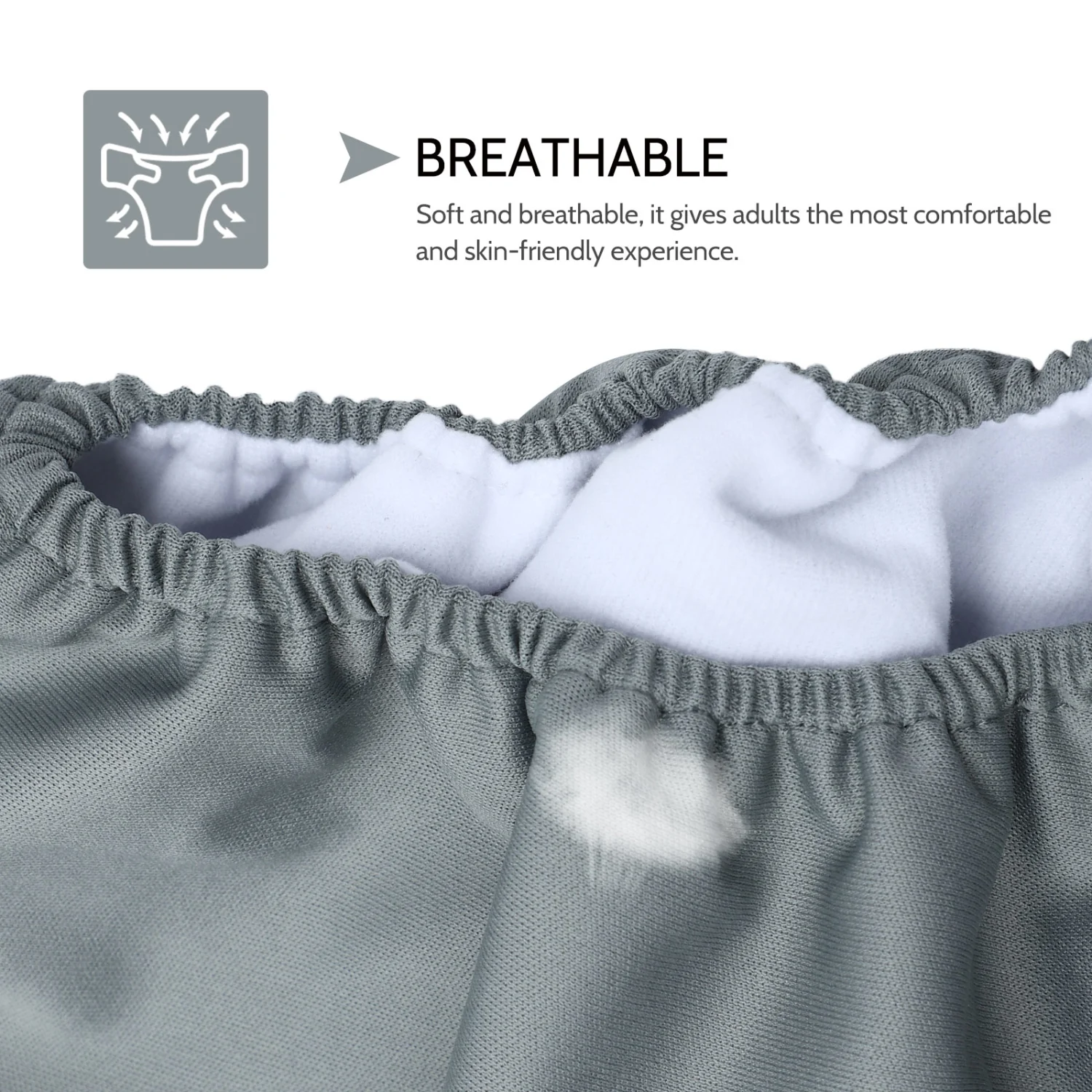 1pc Washable Waterproof Sticker Nappy Adults Elderly People Cloth Diaper
