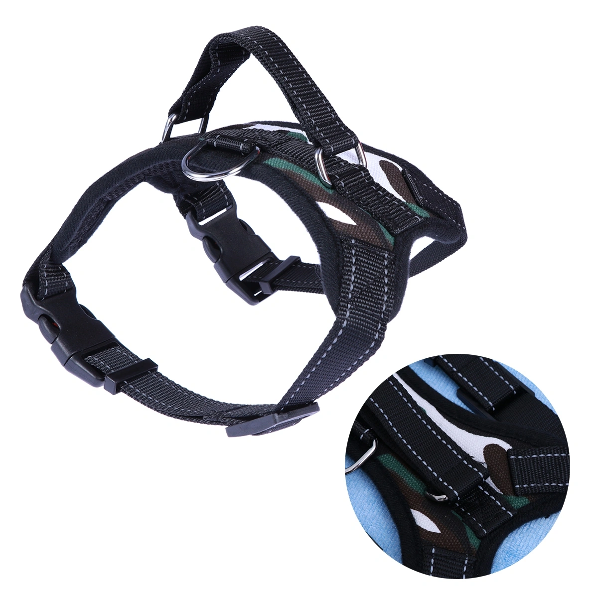 Pet Dog Adjustable Chest Harness for Medium Large Size L (Camouflage)