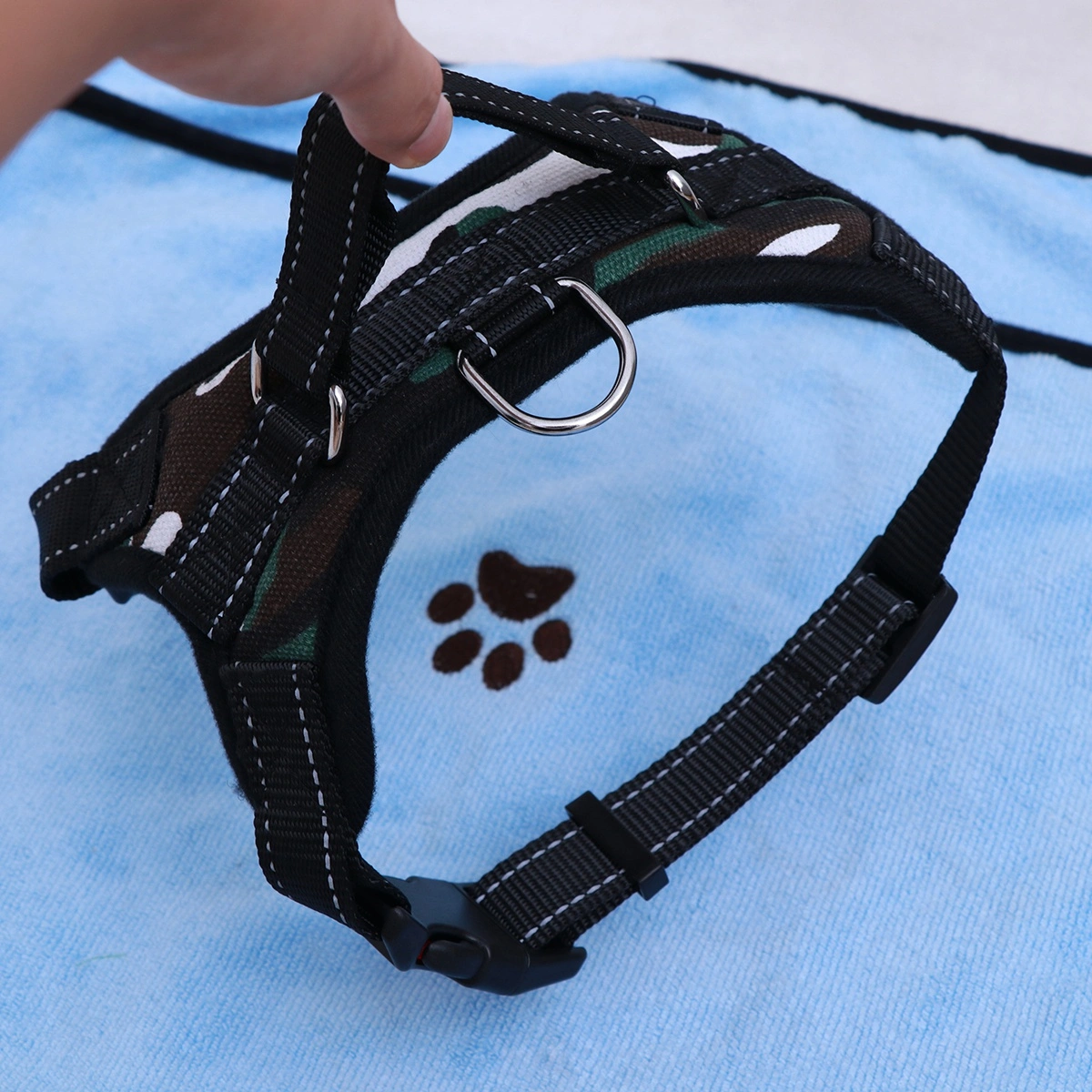 Pet Dog Adjustable Chest Harness for Medium Large Size L (Camouflage)