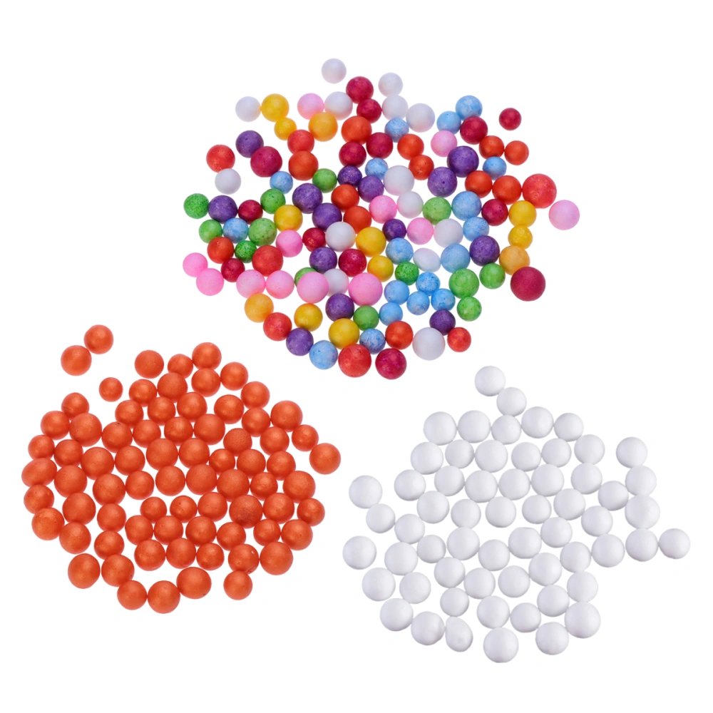 3 packs Clay Making Kits Supplies Balls Beads DIY Art Craft for Wedding and Party Decoration(Colorful and Orange and White)