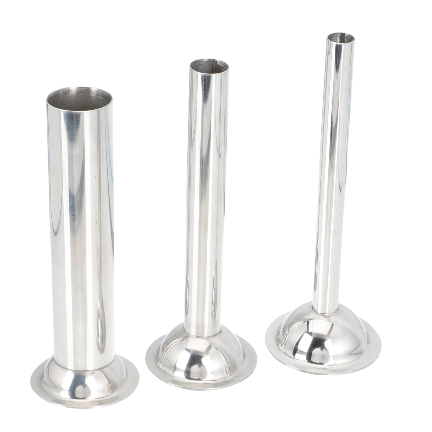 3Pcs Sausage Stuffer Tubes Stainless Steel Grinder Stuffer Tubes for Kitchen