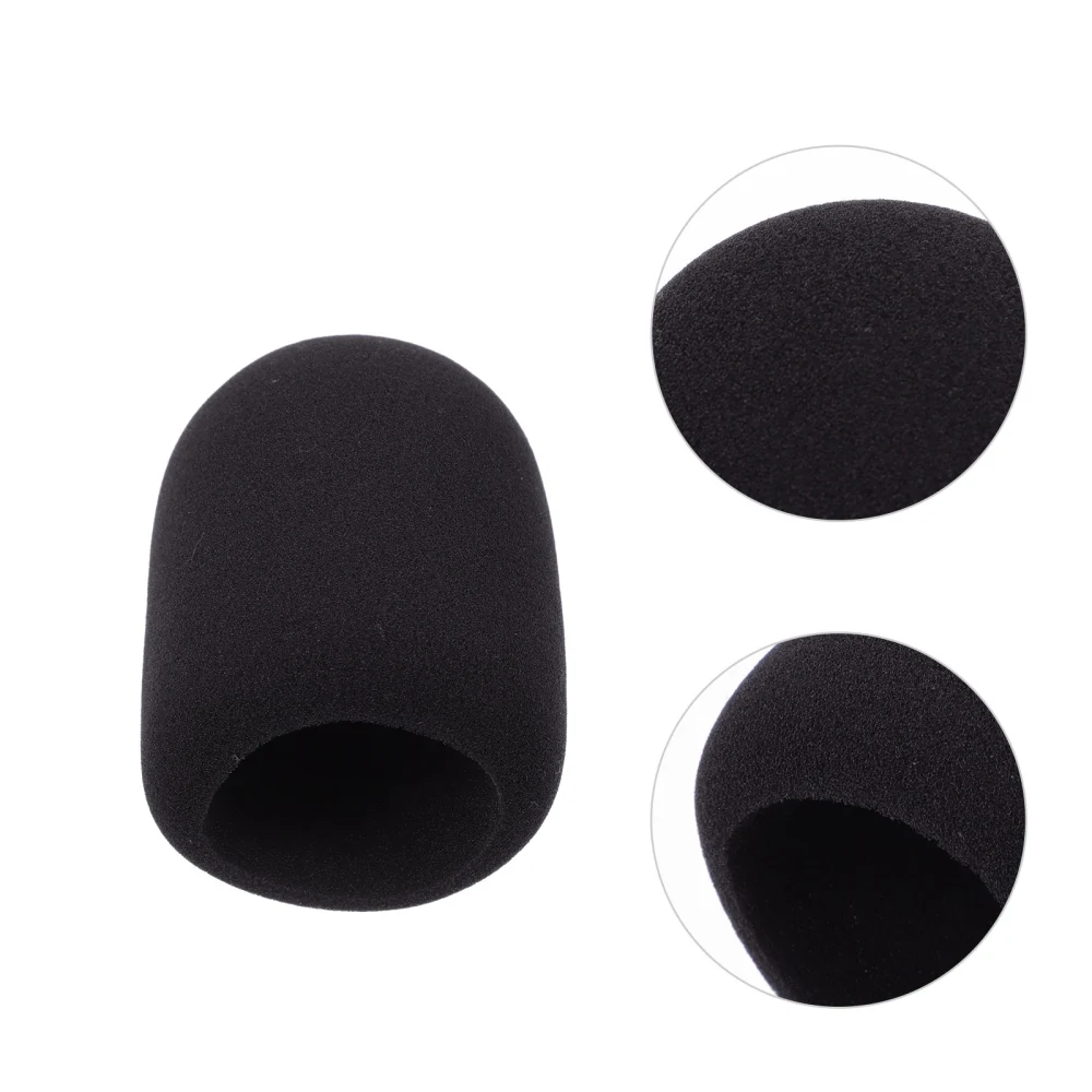 Practical Microphone Sponge Cover Practical Microphone Windproof Cover Black