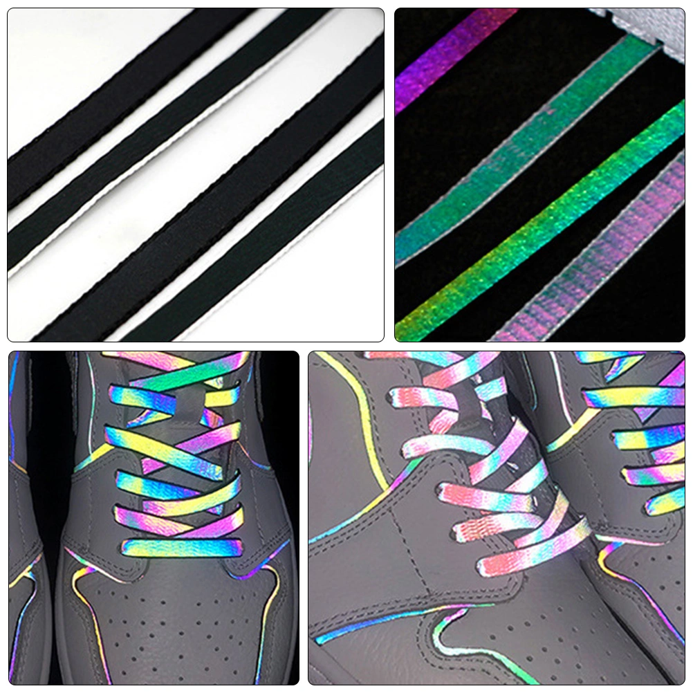 2 Pairs Luminous Shoelaces Colorful Shoelace Shoe Tie Reflective Shoelace