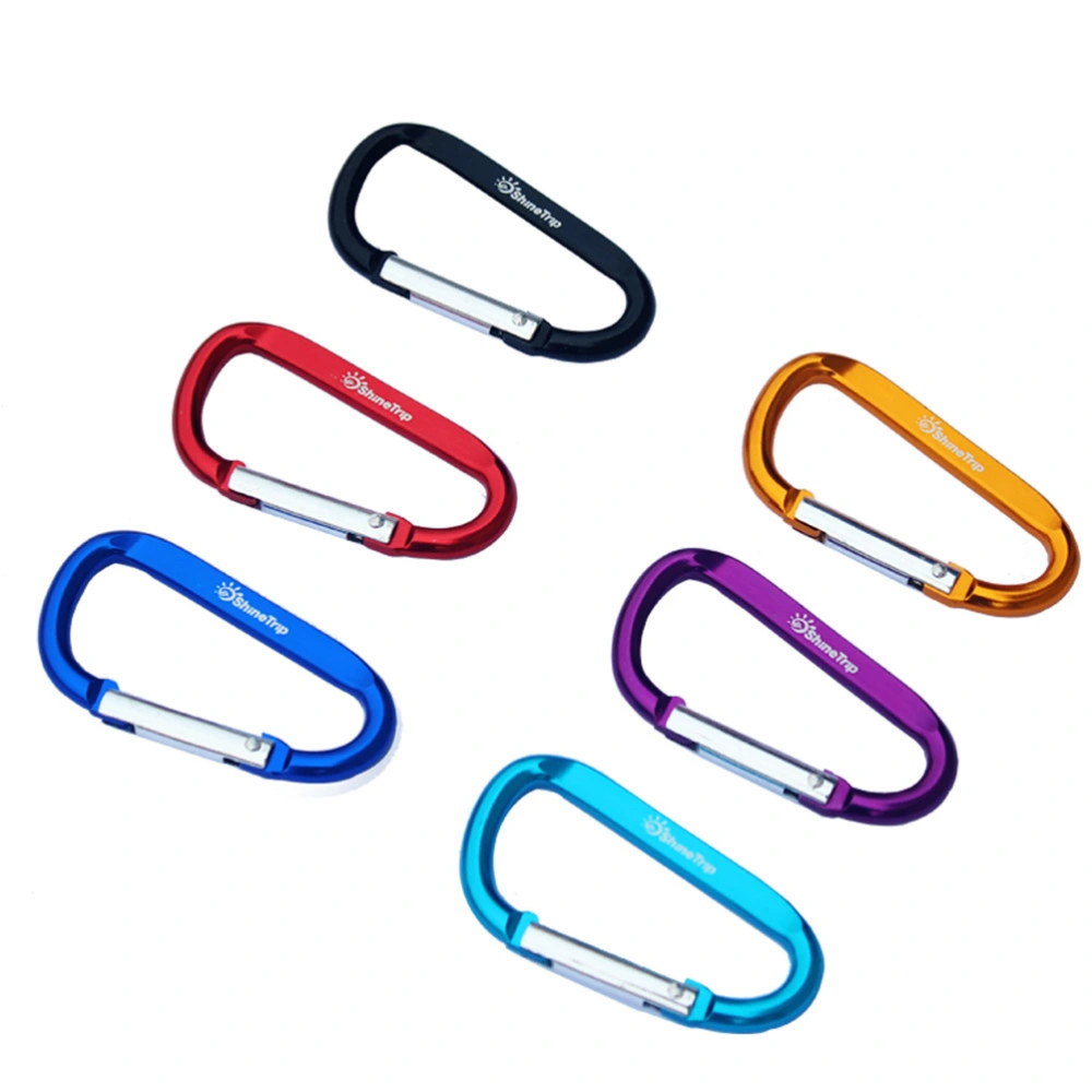 12Pcs D Shaped Carabiners Heavy Duty Lightweight Multifunction Carabiners Self Locking Hooks for Outdoor