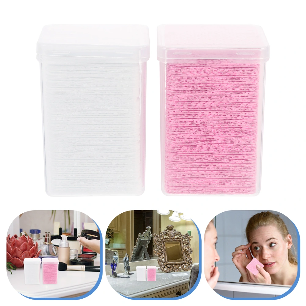 400Pcs Grafting Eyelash Glue Wipers Glue Bottle Cleaning Pads for Salon (Assorted Color)