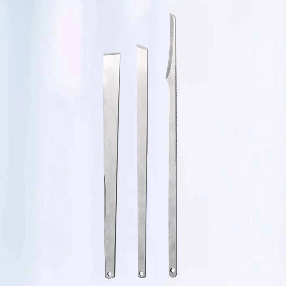 3pcs Stainless Steel Pedicure Tools Dry Dead Cuticle Remover Foot Nail Care Manicure Supplies