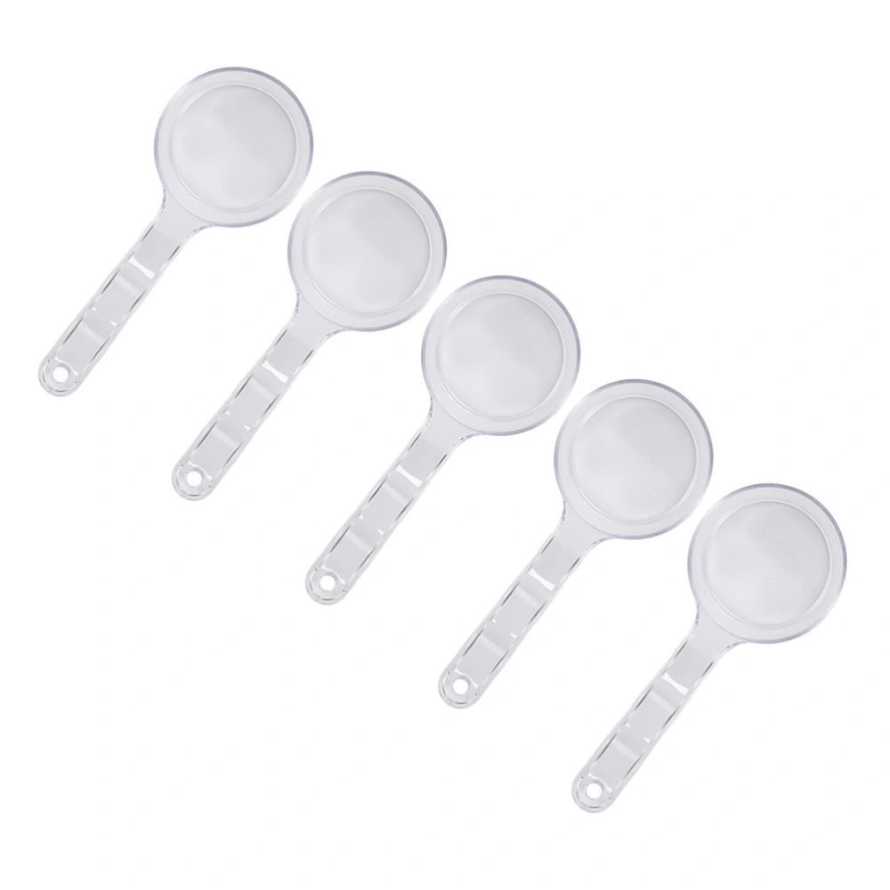 5PCS Mask Dosage Spoon Transparent Mask Measuring Spoon Thickening Mask Portioning Spoon Portable Mask Powder Measuring Cups Practical Maskup Tool Accessories for Lady Use