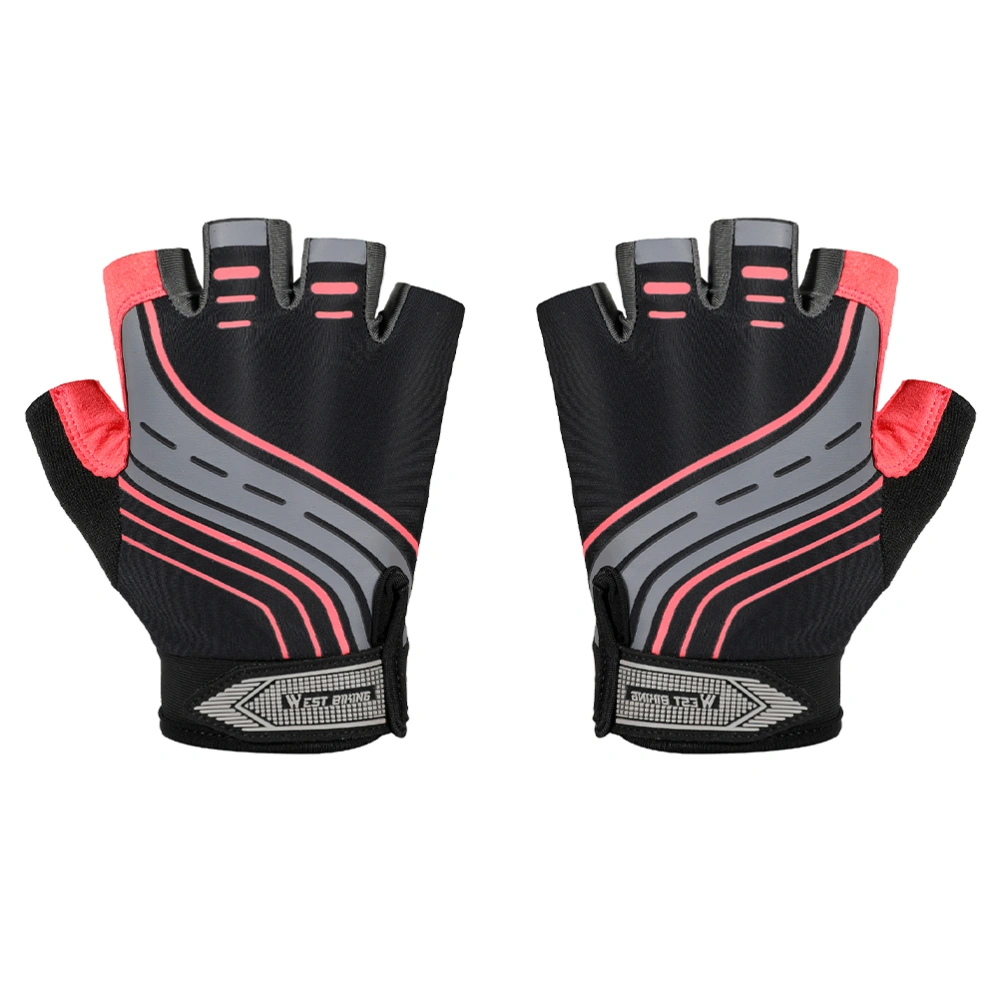 1 Pair Non-slip Cycling Gloves Half Finger Outdoor Sports Riding Gloves