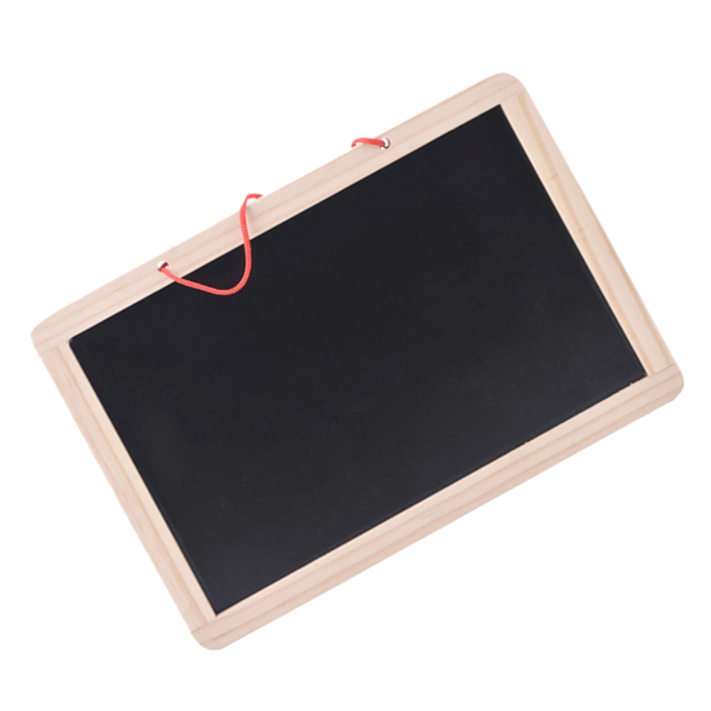 1 Set Wall Hanging Blackboard Double-sided Magnetic Drawing Board Wooden Alphanumeric Drawing Board Wall-mounted Message Board with Accessories Random Color Size 5