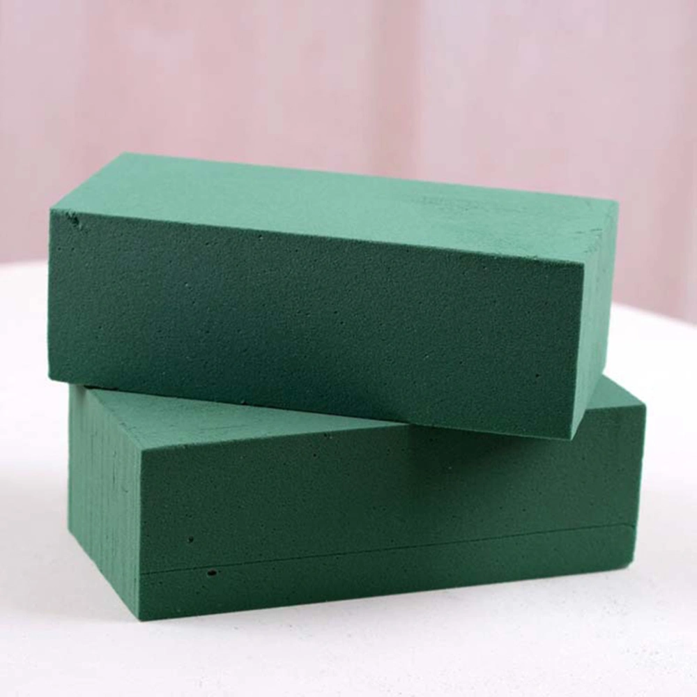 6PCS Floral Bricks Flower Packing Material Plastic Arranging Flowers Mud Portable  Blocks Florist Supplies for Artificial Flowers Plants Decor (Green)